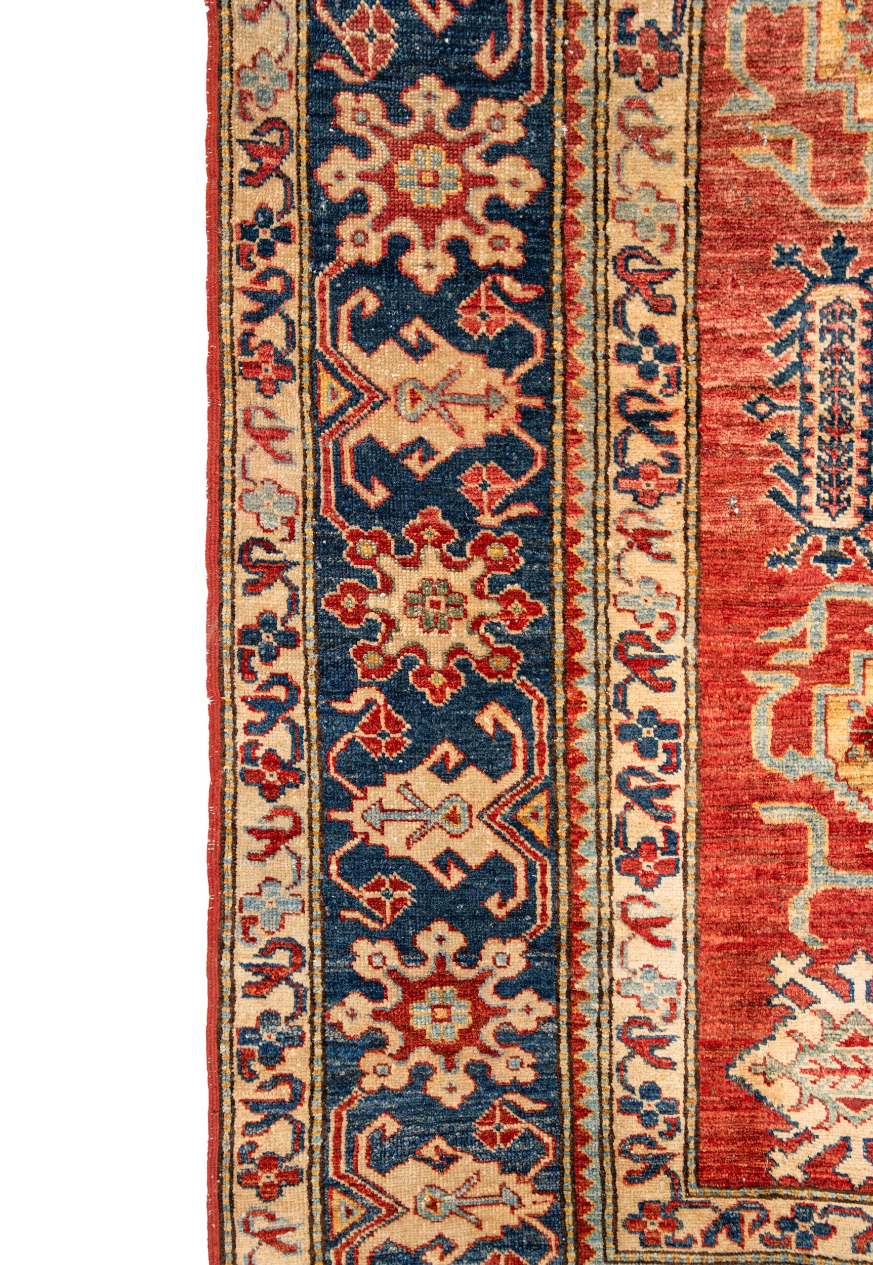 Vintage Turkmen Kazak Rug 6'7" X 5'