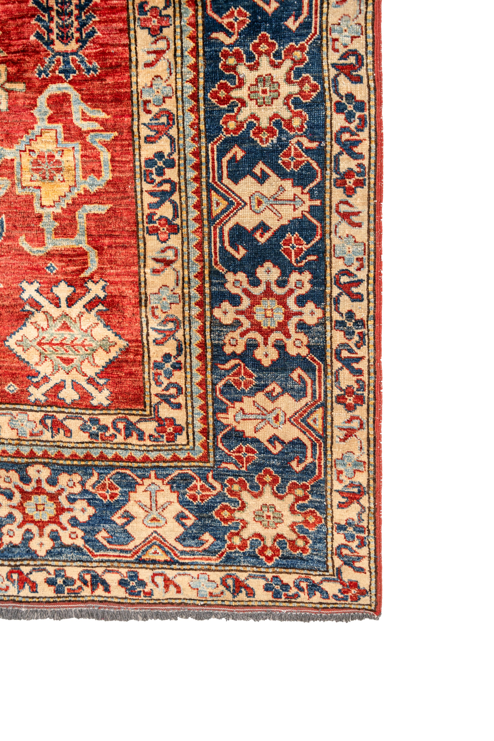 Vintage Turkmen Kazak Rug 6'7" X 5'