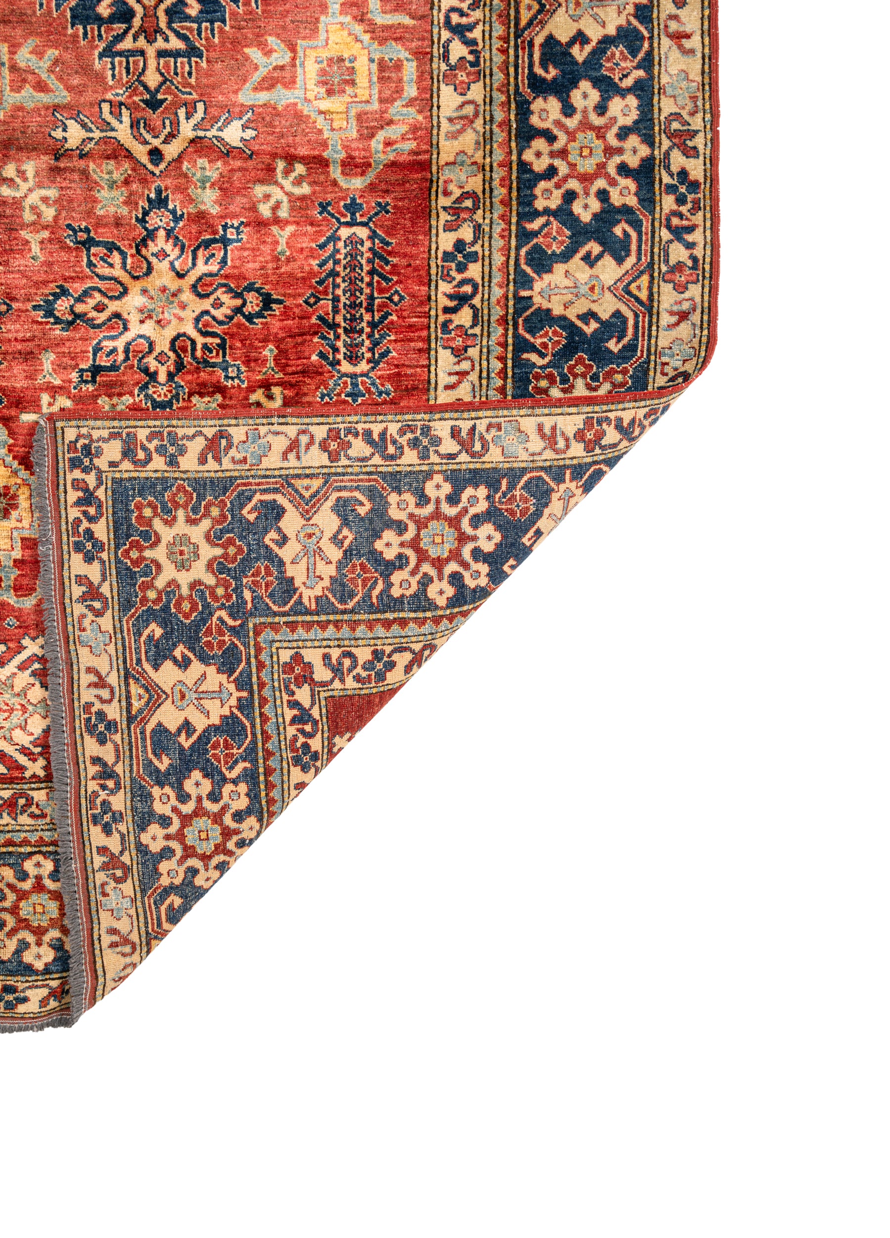 Vintage Turkmen Kazak Rug 6'7" X 5'