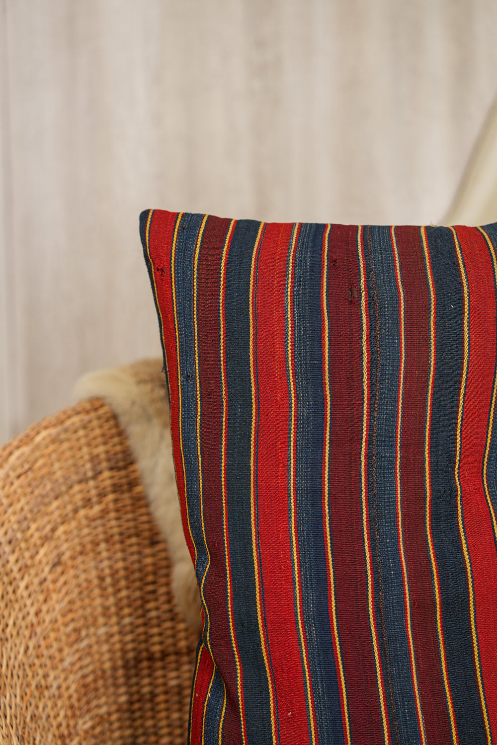 Antique Caucasian Jajim Cushion Cover 2'4" X 1'7"