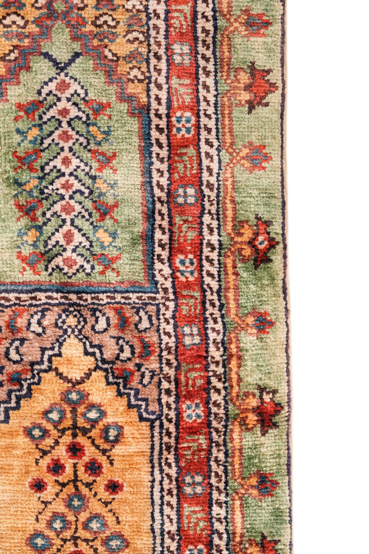 Vintage Turkish Kayseri Silk Rug 3'4" x 2'
