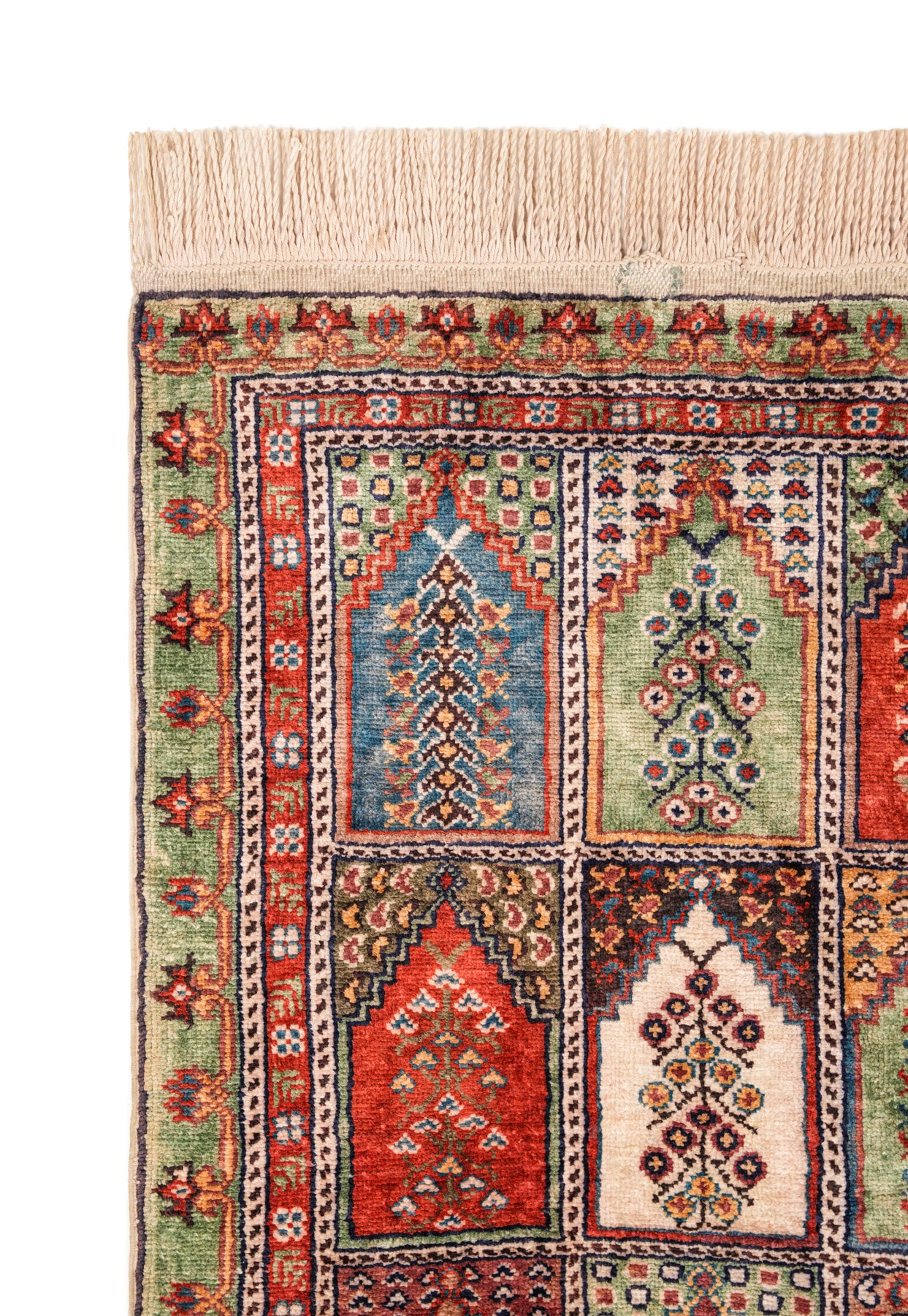 Vintage Turkish Kayseri Silk Rug 3'4" x 2'
