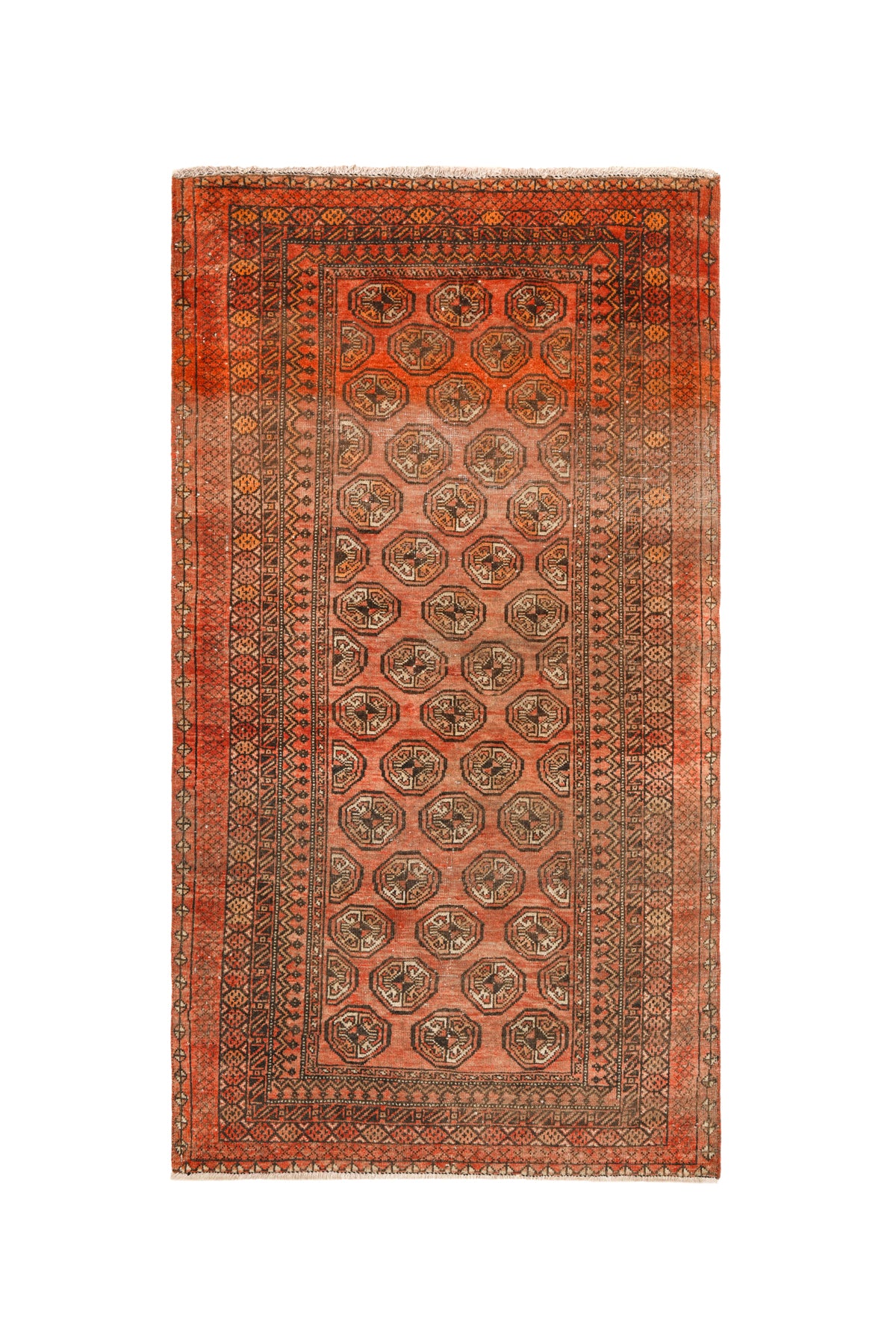 Vintage Turkmen Bokhara Rug 5'7" X 3'3"