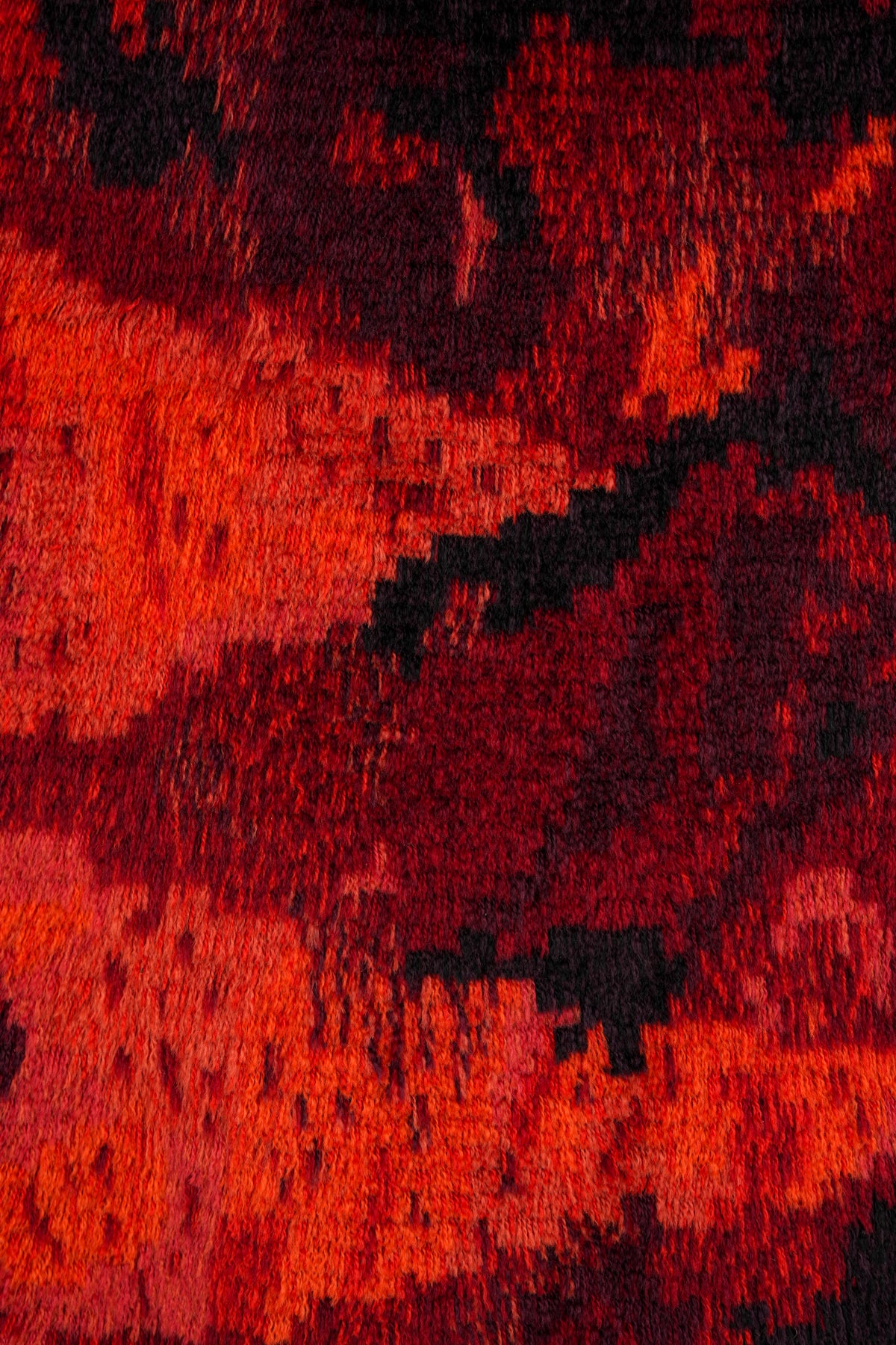 Vintage Swedish Rya Rug 4'7" X 2'7"