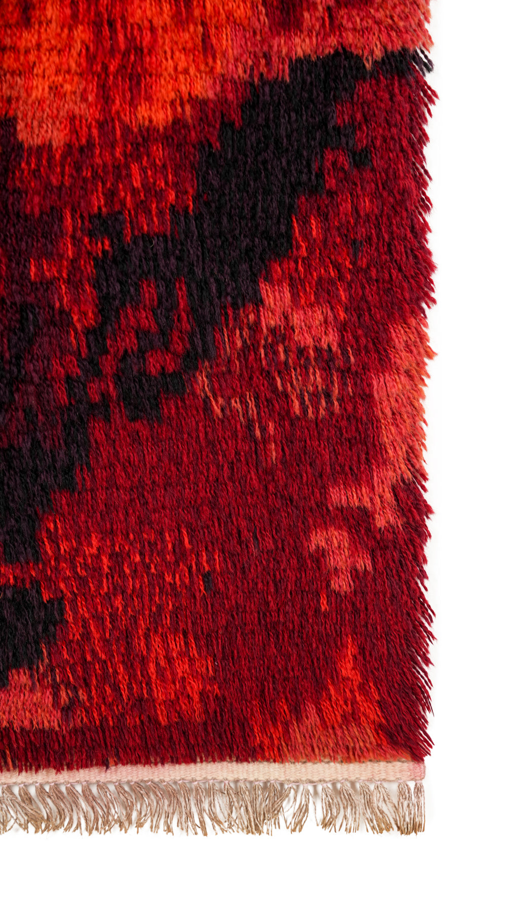 Vintage Swedish Rya Rug 4'7" X 2'7"
