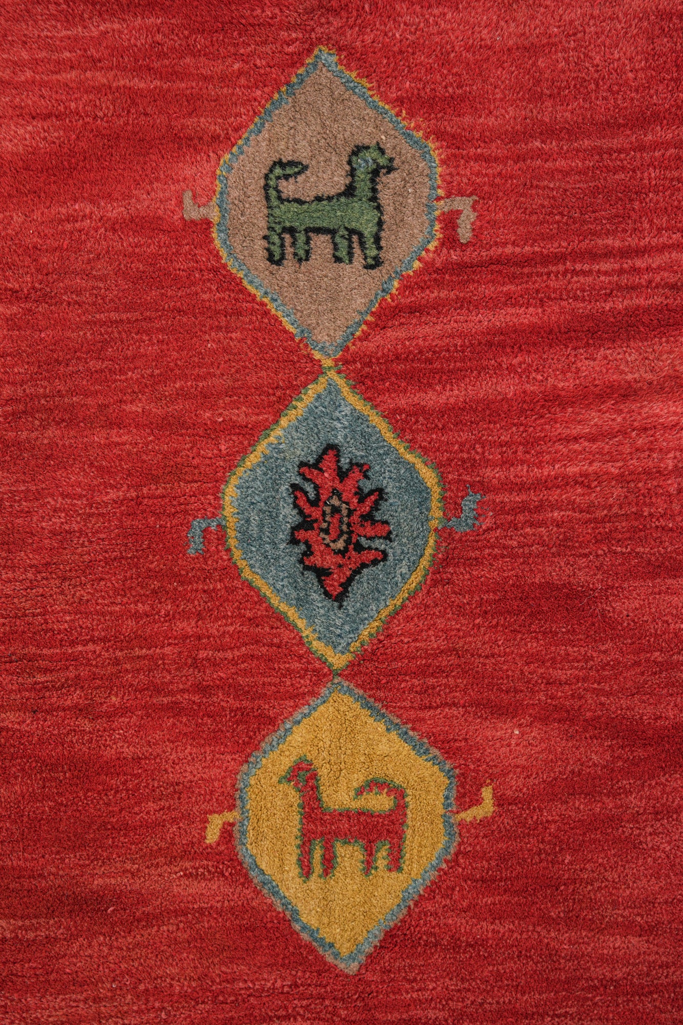 Vintage German Hook Rug 4'10" X 3'1"