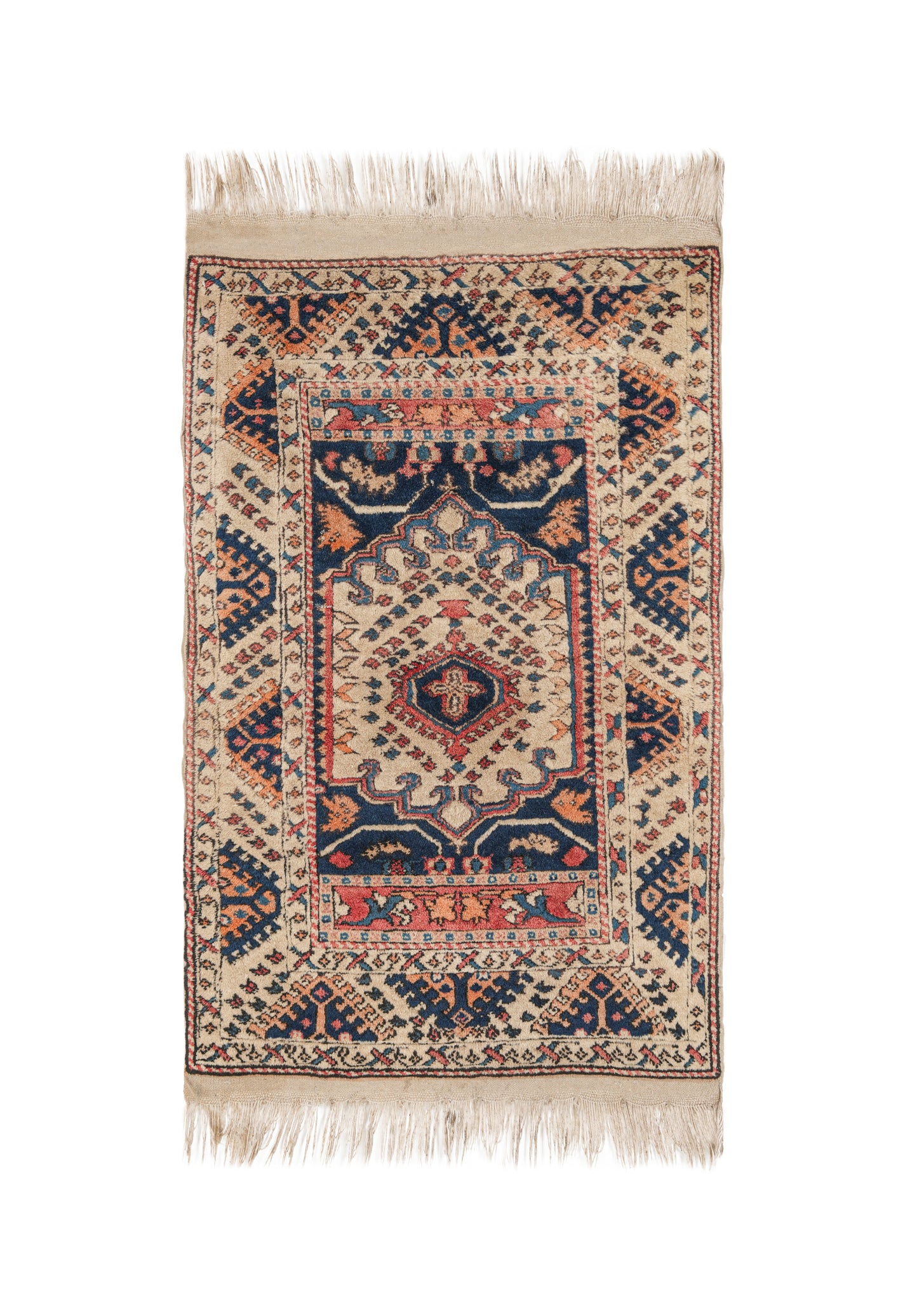 Vintage Turkish KAZAK Rug 3'8" x 2'5"