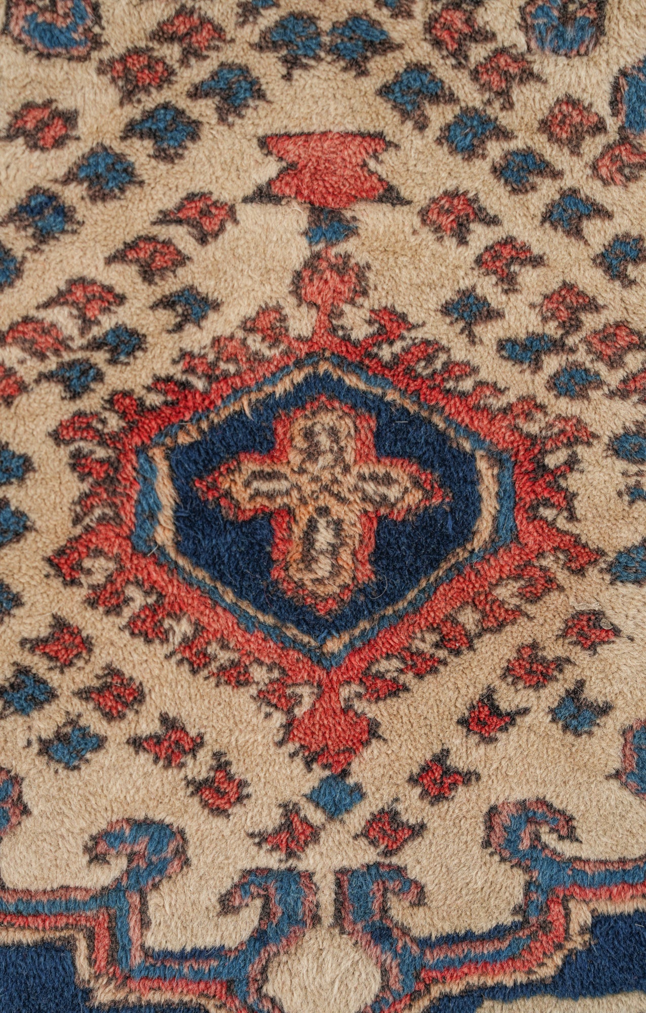 Vintage Turkish KAZAK Rug 3'8" x 2'5"