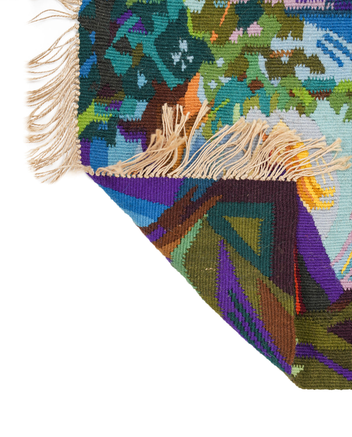 Two Vintage Swedish Tapestries 1'4" x 1'1"- 1' x 1'