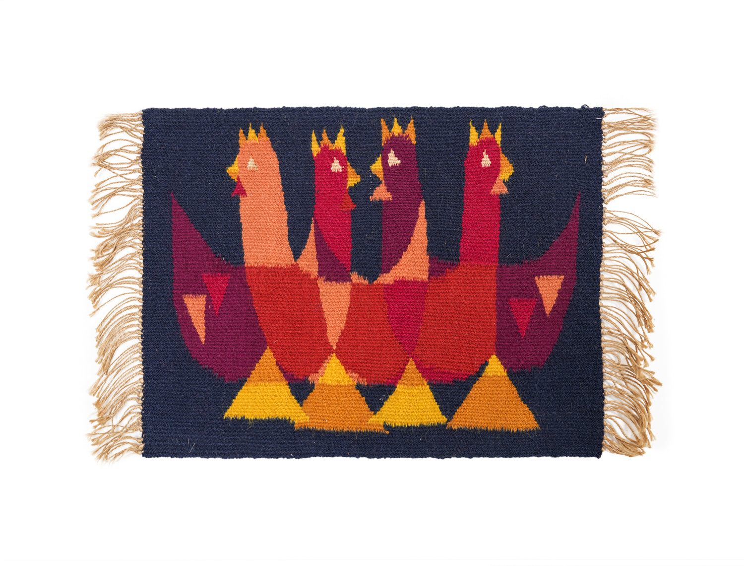 Vintage Scadanaiavn Flemish Tapestry 1'3" x 1'