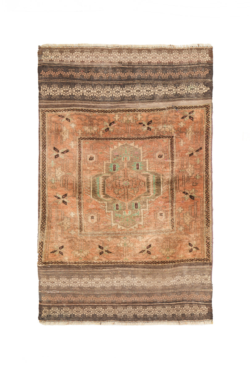 Vintage Tribal Baloch Rug 4'10" x 3'2"