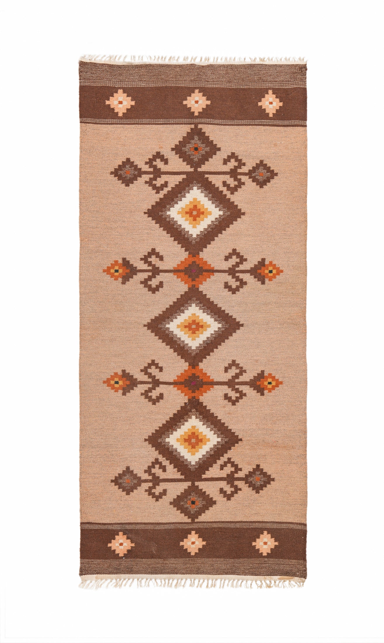 Vintage Scandinavian Kilim 6' X 2'7"