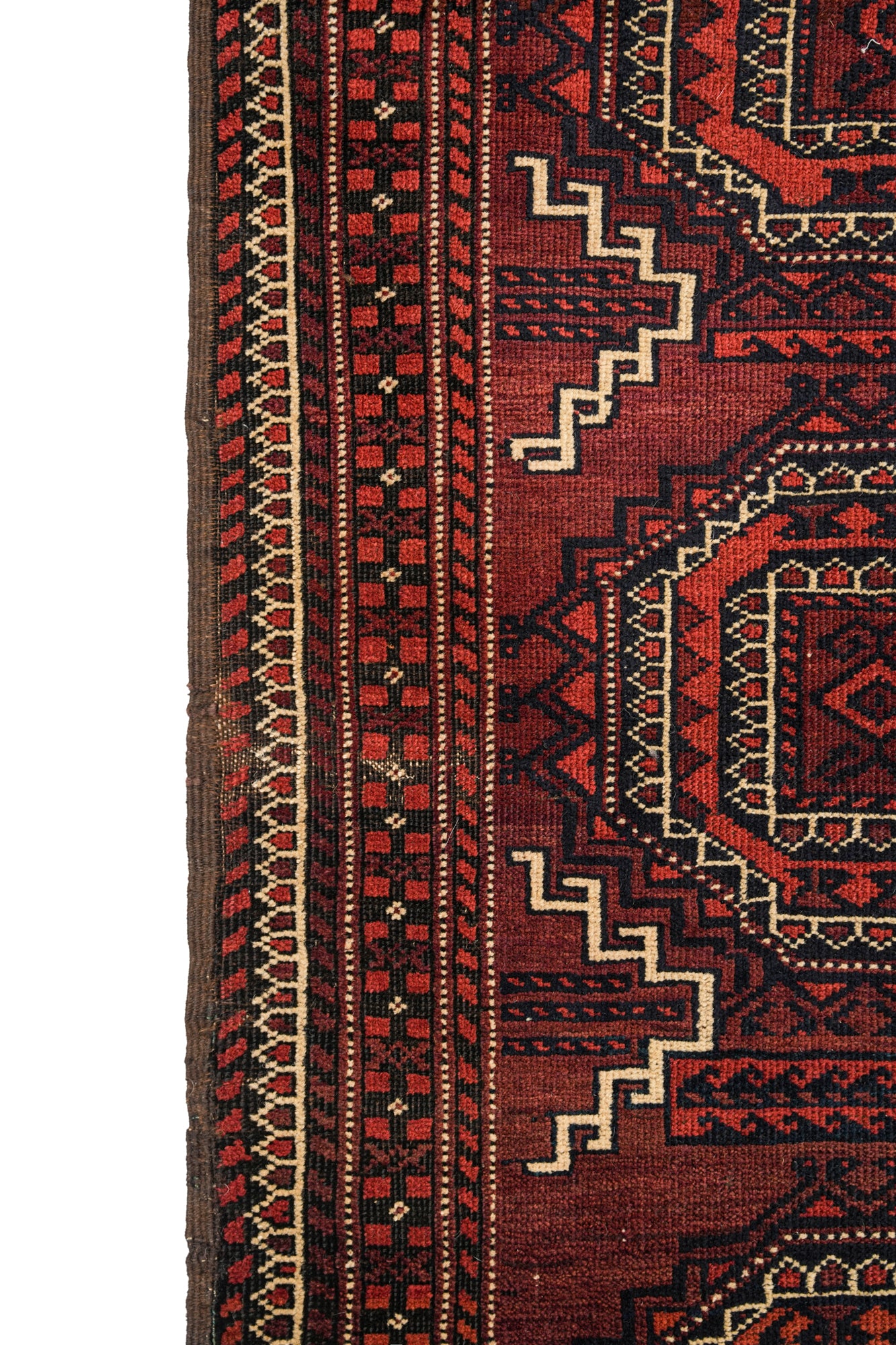 Antique Turkmen Rug 4'10" x 2'8"