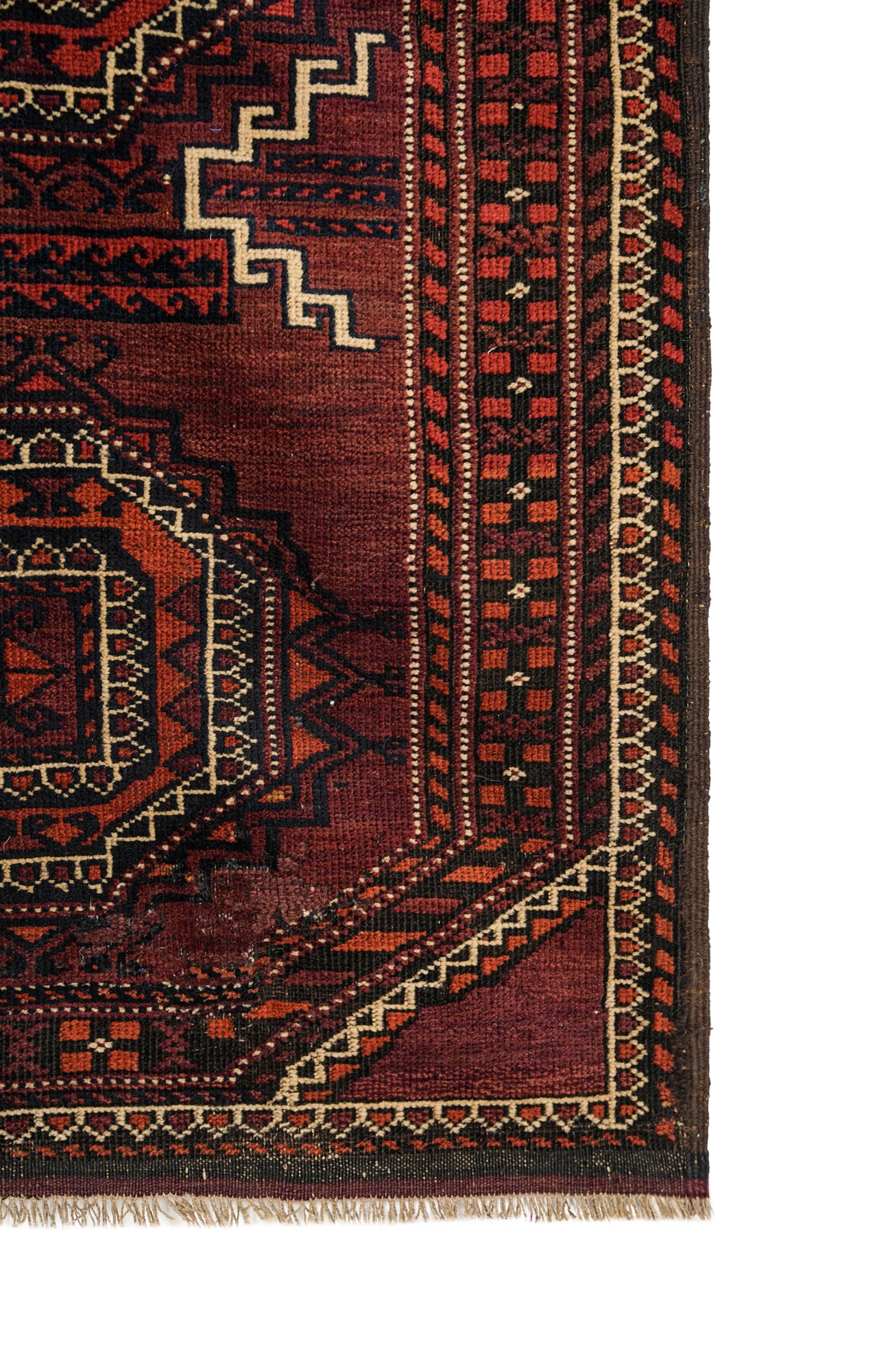 Antique Turkmen Rug 4'10" x 2'8"