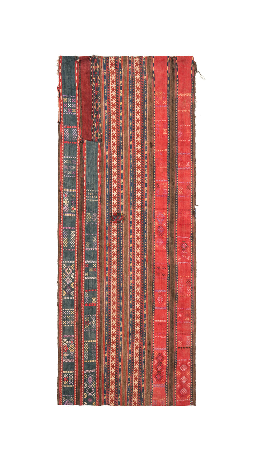 Antique Caucasian Textile Fragment 4'10" x 2'