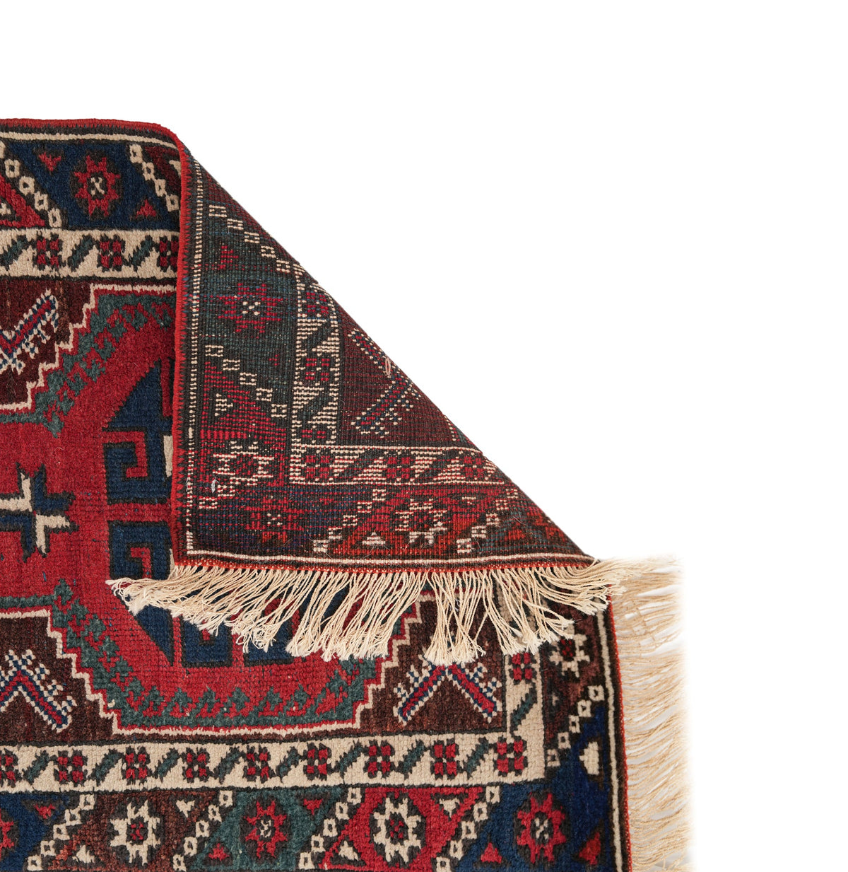 Vintage Turkish Runner Rug 9'2" X 2'4"