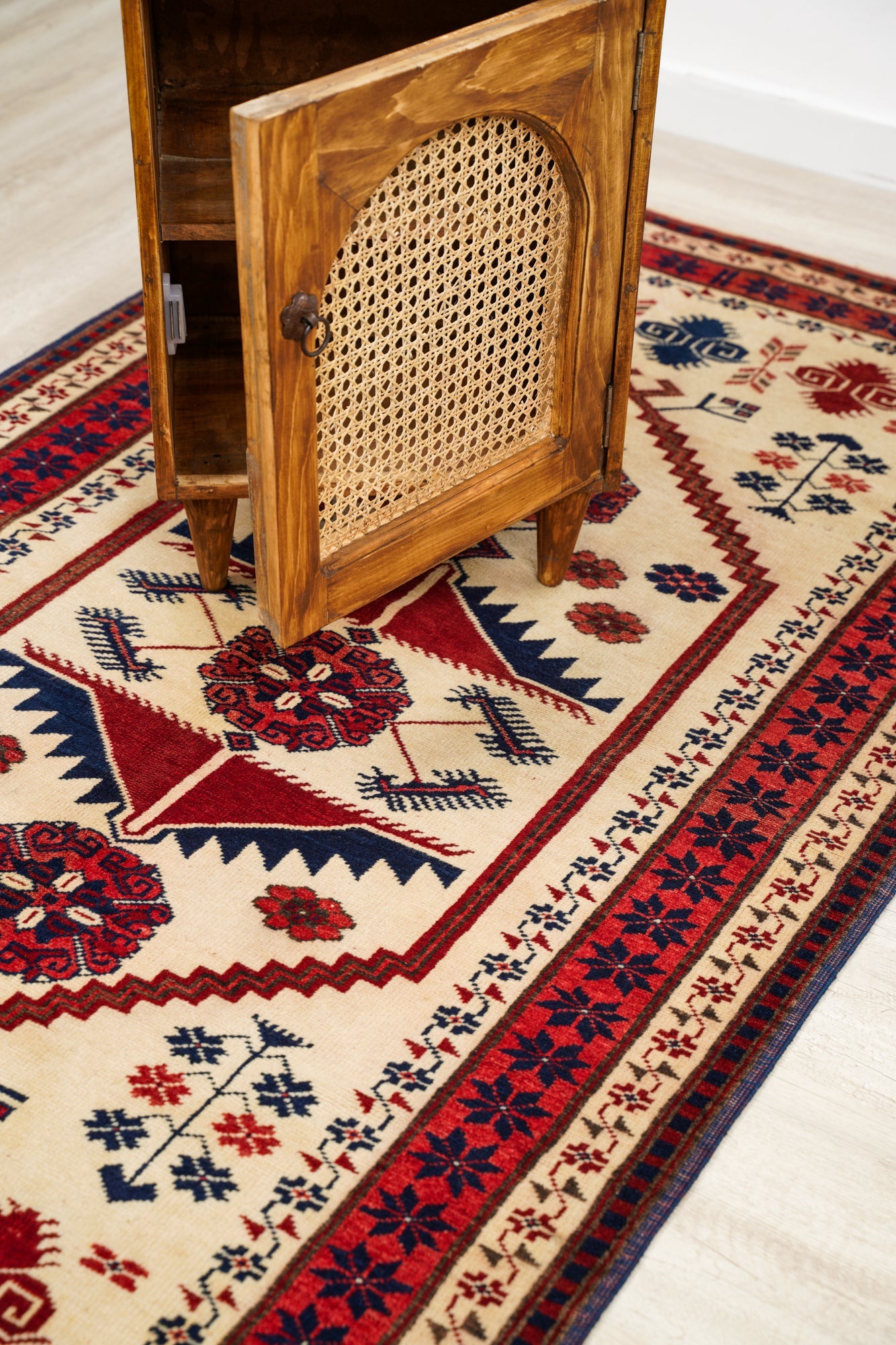 Vintage Turkish Kazak Rug 6'7" x 3'10"
