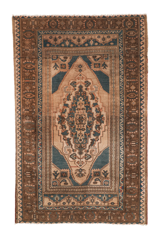 Vintage Turkish Tribal Rug 5'5" x 3'6"