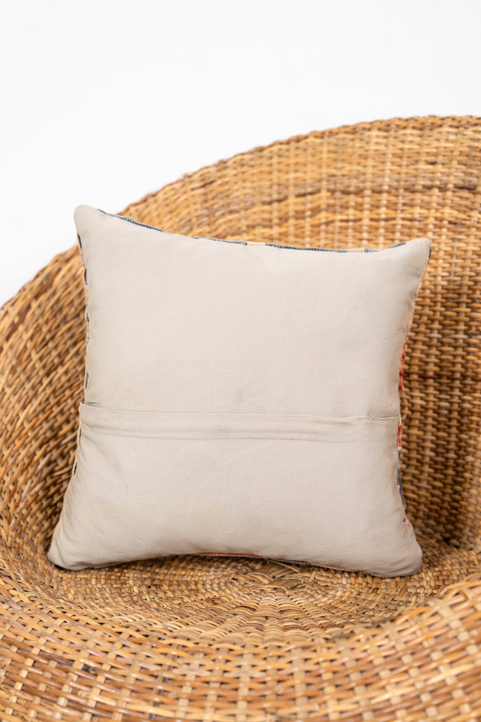 Vintage Turkish Kilim Cushion 1'4" x 1'4"