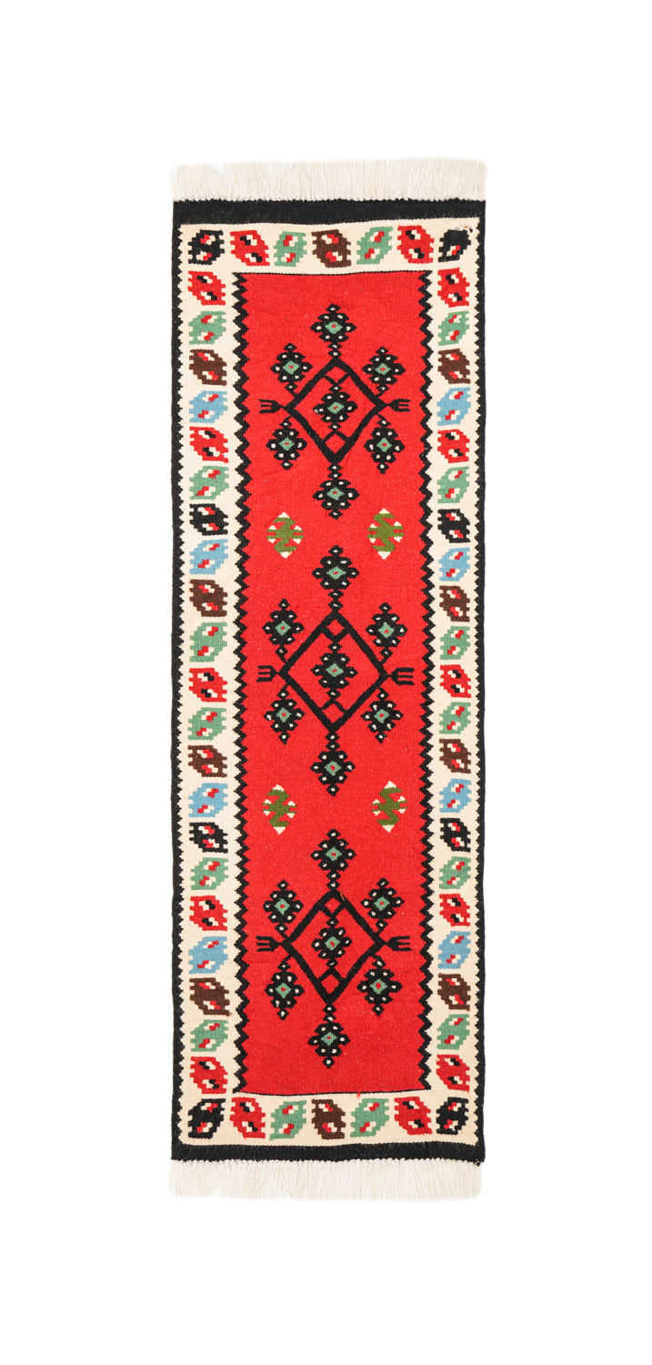 Vintage  Eastern European Kilim 3'9" X 1'3"