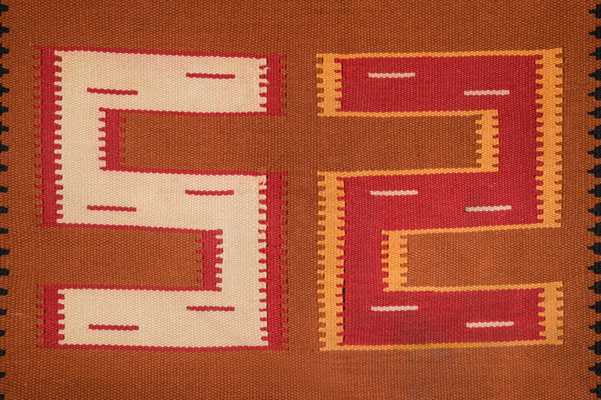 Vintage Scandanvian Kilim 4' x 2'1"
