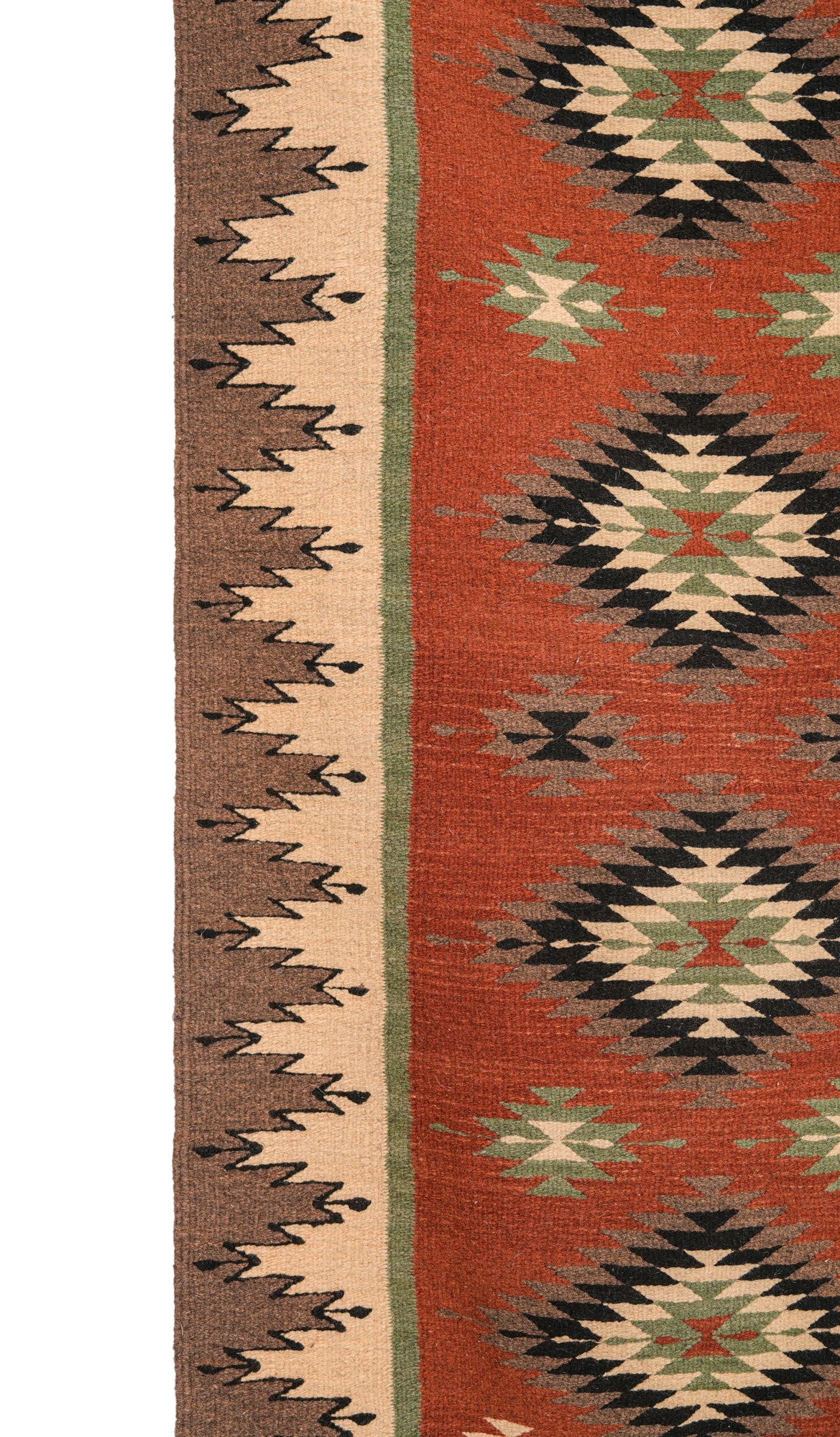 Vintage Mexican Zapotec Kilim 5' x 2'5"