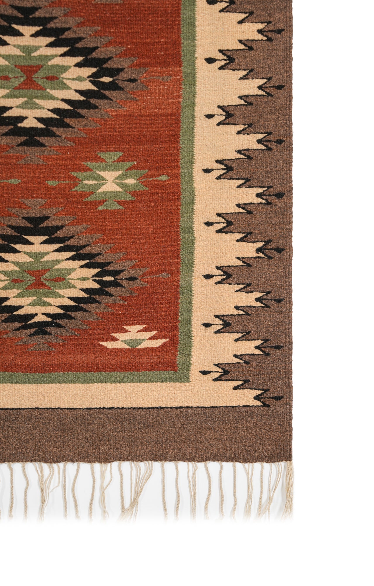 Vintage Mexican Zapotec Kilim 5' x 2'5"