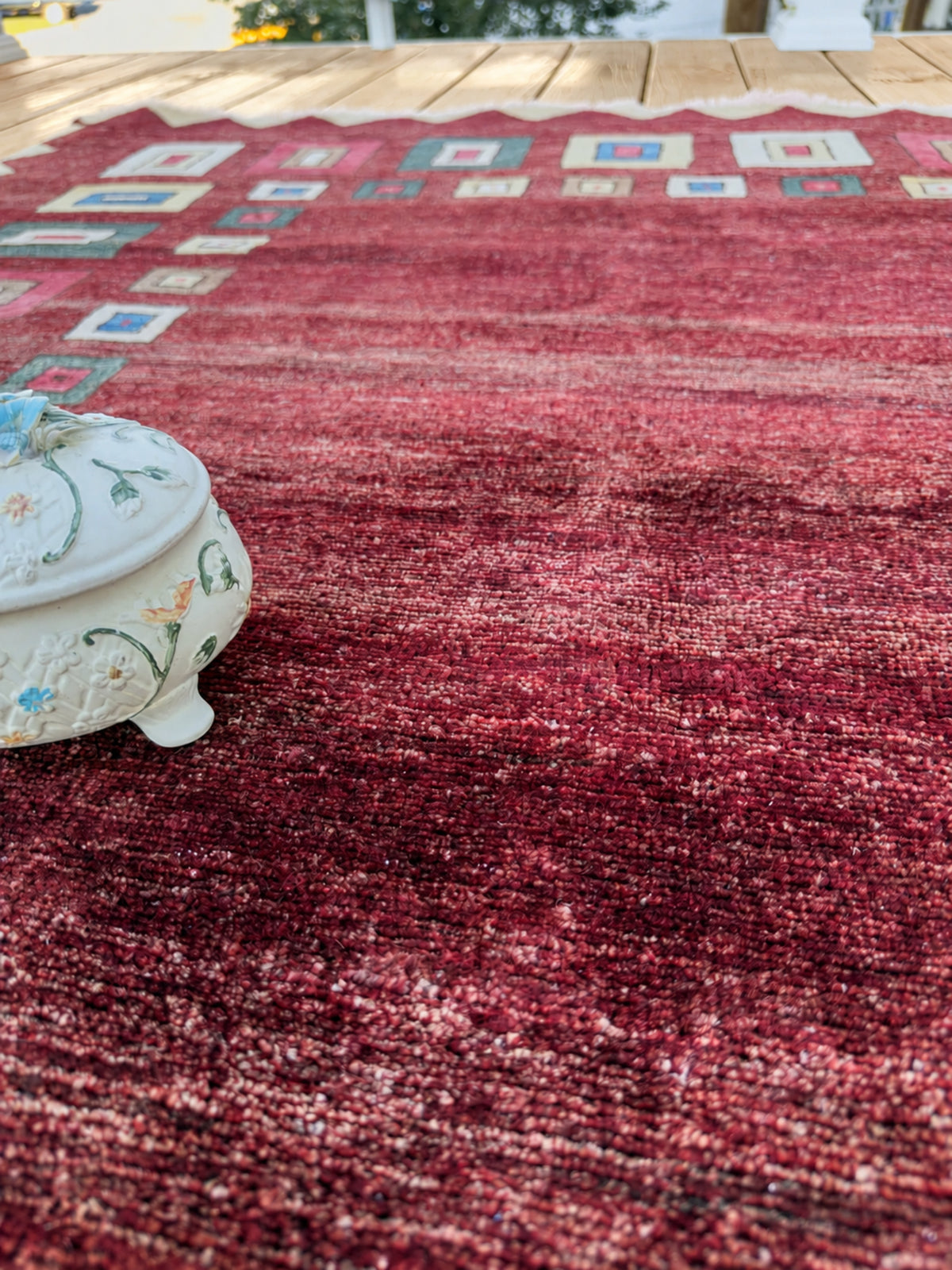VINTAGE Afghan GABBAH RUG 6'2" x 4'8"