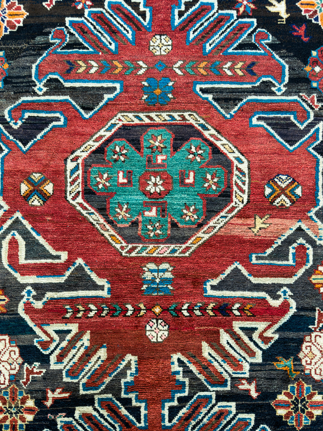 ANTIQUE ARMENIAN SHIRVAN RUG 9'10" x 4'9"
