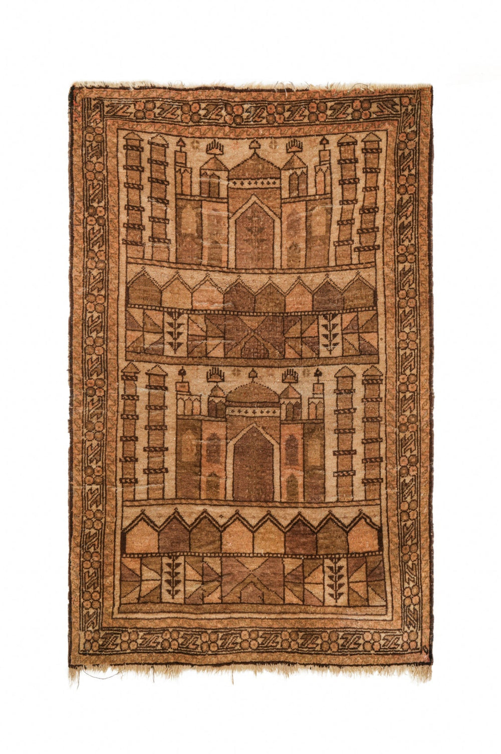 Vintage Baloch Prayer Rug 4'5