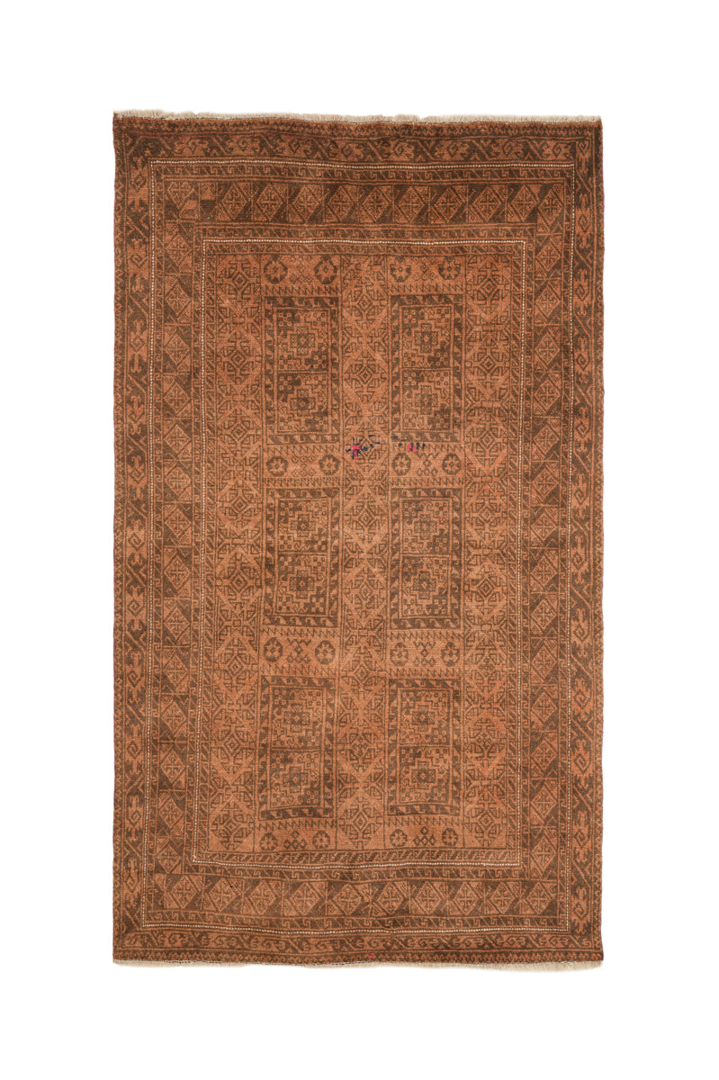 Vintage Tribal Turkmen Rug 7'8" x 4'6"