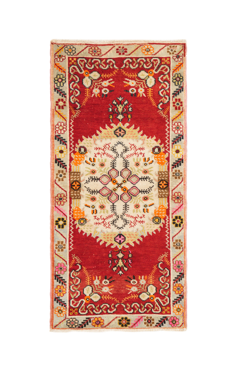 vintage turkish hand knotted rug